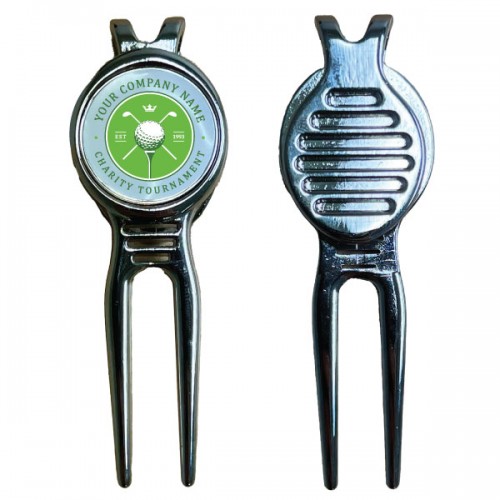 The Essex Silver Divot Tool W/ Removable Ball Marker
