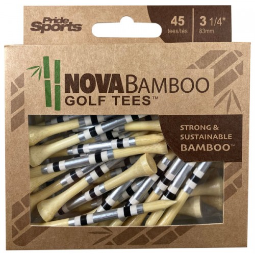 Nova Bamboo Golf Tees - 45 Bulk Tees 