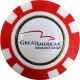 Poker Chip W/ Removable Golf Ball Marker